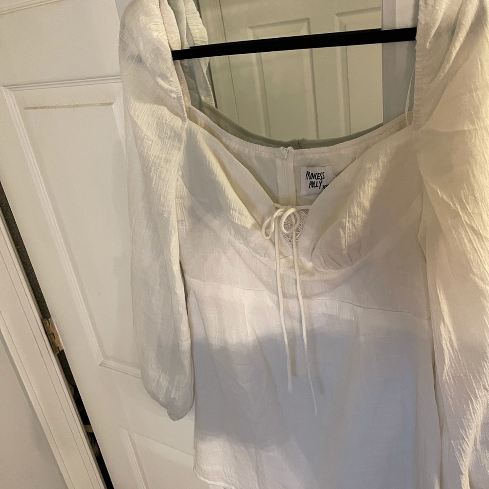 Princess Polly Square Neck Peasant Mini Dress
